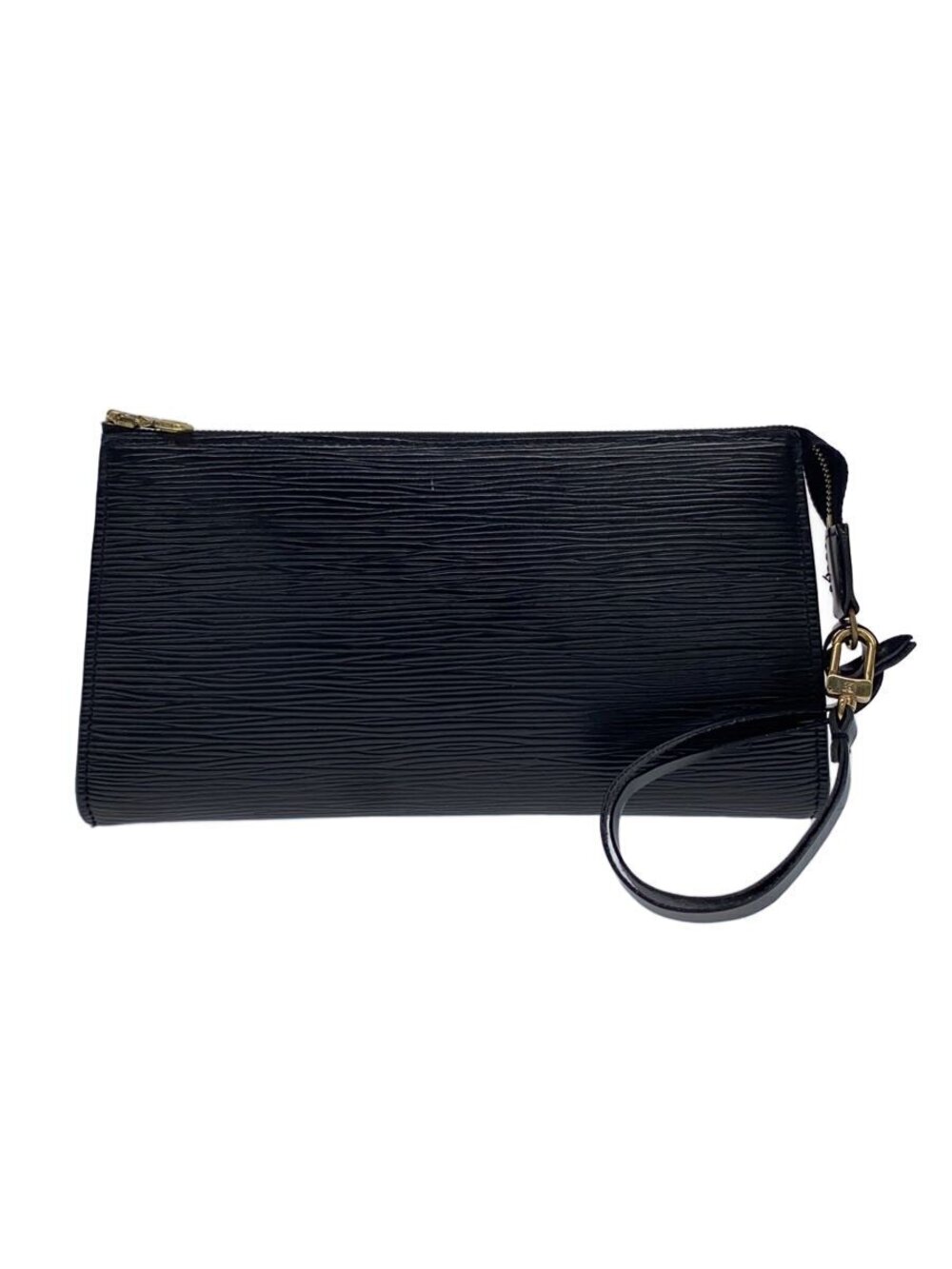 LOUIS VUITTON Pochette Accessoires Epi Leather Black